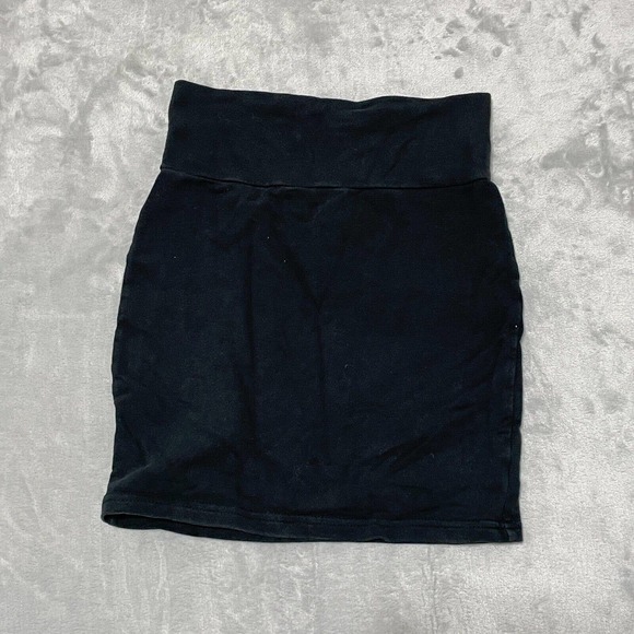 Supre Cotton Mini Skirt with‎ Elastic Waistband XS Black NO MATERIAL/CARE TAGS - Picture 1 of 3